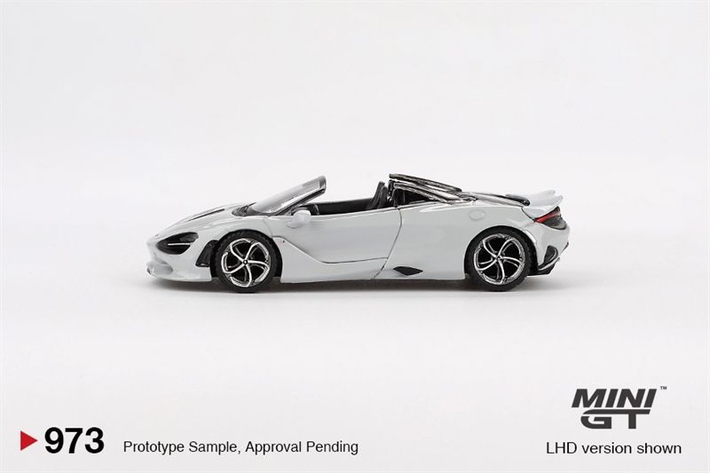  Mô hình xe McLaren 750S Spider Cirrus Grey bản card tỉ lệ 1:64 MiniGT MGT00973 