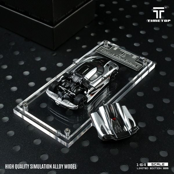  Mô hình xe Koenigsegg one:1 Silver 1:64 Time top TT644810 