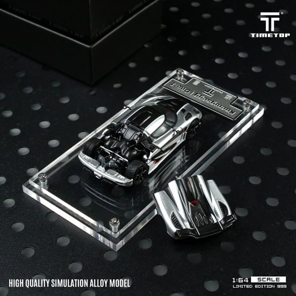  Mô hình xe Koenigsegg one:1 Silver 1:64 Time top TT644810 