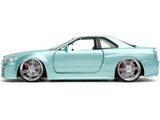  Mô hình xe Fast & Furious Brian's Nissan Skyline GT-R (R34) tỉ lệ 1:24 Jada Toys 54030 