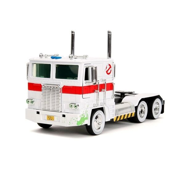  Mô hình xe Optimus Prime with Ghostbusters ECTO Hollywood Rides tỉ lệ 1:32 JADA TOYS 24078A 