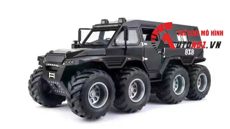  Mô hình xe địa hình lội nước Shaman 8x8 1:24 Miniauto OT490 