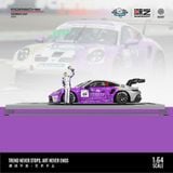  Mô hình xe Porsche 911 GT3 Carrera Cup Asia WRT Limited 999pcs tỉ lệ 1:64 Modern Art MD647303 