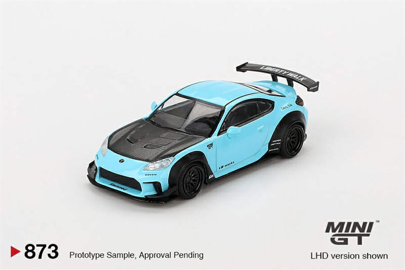  Mô hình xe Toyota GR86 LB Nation Baby Blue tỉ lệ 1:64 MiniGT bản card MGT00873 