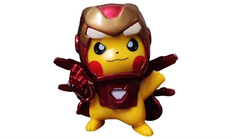  Mô hình nhân vật Pokemon Pikachu Iron man mark 85 end game 12cm FG258 