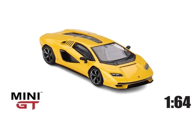  Mô hình xe Lamborghini Countach LPI 800-4 new Giallo orrion tỉ lệ 1:64 MiniGT MGT00733-CH 