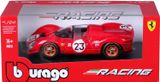  Mô hình xe Ferrari Daytona 330 P4 racing #23 - full kính - mở được 2 cửa tỉ lệ 1:24 Bburago 18-26310 OT24058 
