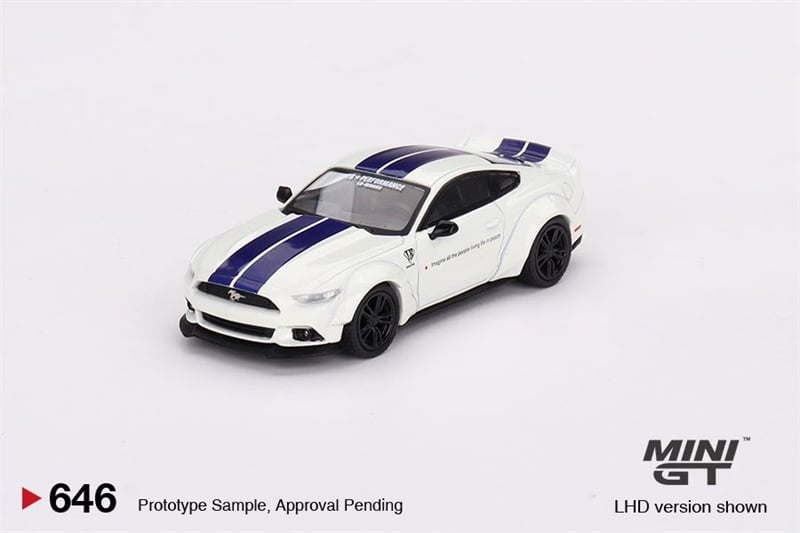  Xe mô hình ô tô Ford mustang GT LB-Works White tỉ lệ 1:64 MiniGT MGT00646 