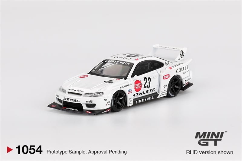  Mô hình xe Nissan LB-Super Silhouette S15 SILVIA ATHLETE bản Card tỉ lệ 1:64 MiniGT MGT01054 (NO CHASE CAR) 