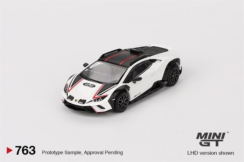  Mô hình xe Lamborghini Huracán Sterrato Bianco Asopo bản card tỉ lệ 1:64 MiniGT x Mijio MGT00763-MJ 