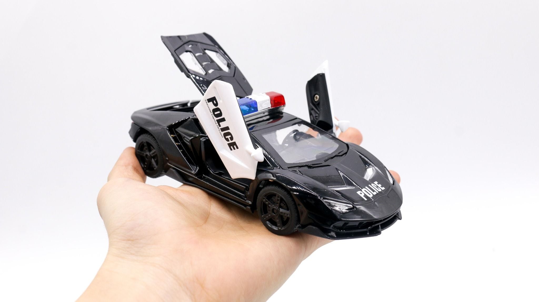  Mô hình xe Lamborghini centenario Lp770-4 Police full open - có đèn - âm thanh tỉ lệ 1:32 Ty Models OT32028 