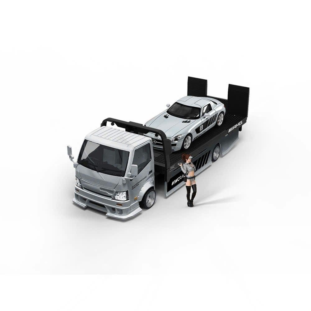  Mô hình xe tải vận chuyển H300 AMG transport trailer tỉ lệ 1:64 TimeMicro TM647209 
