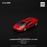  Mô hình xe Lamborghini Countach LPI-800 - ROSSO mở được capo - nắp máy sau tỉ lệ 1:64 Poprace PR640259 