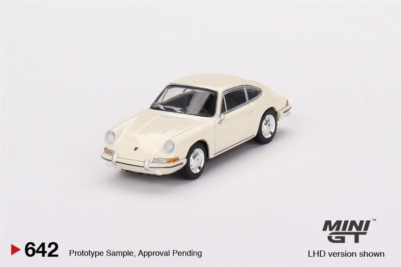  Mô hình xe ô tô Porsche 901 1963 Ivory bản card tỉ lệ 1:64 MiniGT MGT00642 