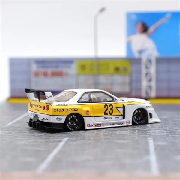  Mô hình xe Nissan Super Silhouette ER34 LBWK #23 Special Edition LIMITED 500 PCS tỉ lệ 1:64 Street weapon OT64046 
