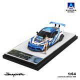  Mô hình xe Toyota Supra A90 Blue and White Speedmaster tỉ lệ 1:64 AURORA MODEL AM647410 
