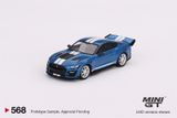  Mô hình xe Ford Shelby GT500 Dragon Snake Concept Performance Blue tỉ lệ 1:64 MiniGT 