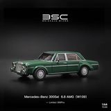  Mô hình xe Mercedes-Benz 300SEL W109 AMG Green tỉ lệ 1:64 Briscale Micro BSC BC640039 