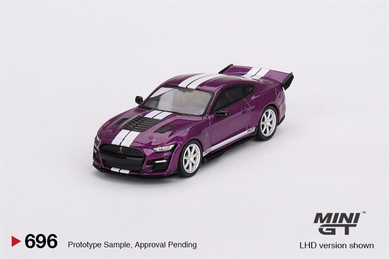  Mô hình xe Shelby GT500 Dragon Snake Concept Fuchsia Metallic bản card tỉ lệ 1:64 MiniGT MGT00696 
