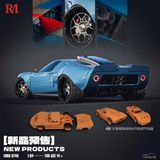  Mô hình xe đua Ford GT40 Ruffian Cars mở được nắp máy limited 999pcs tỉ lệ 1:64 Rhino model RM OT64420 