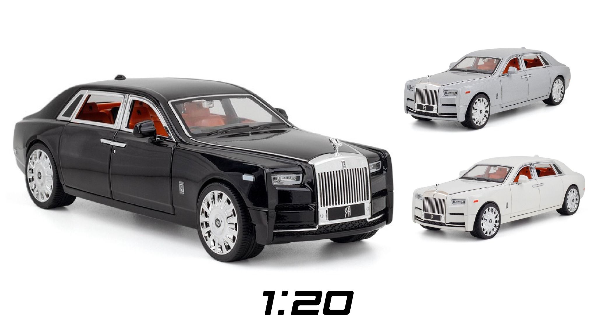 NMBD 164 For Rolls Royce Phantom VIII black Diecast Model Car Famous car  model  Amazoncouk Toys  Games