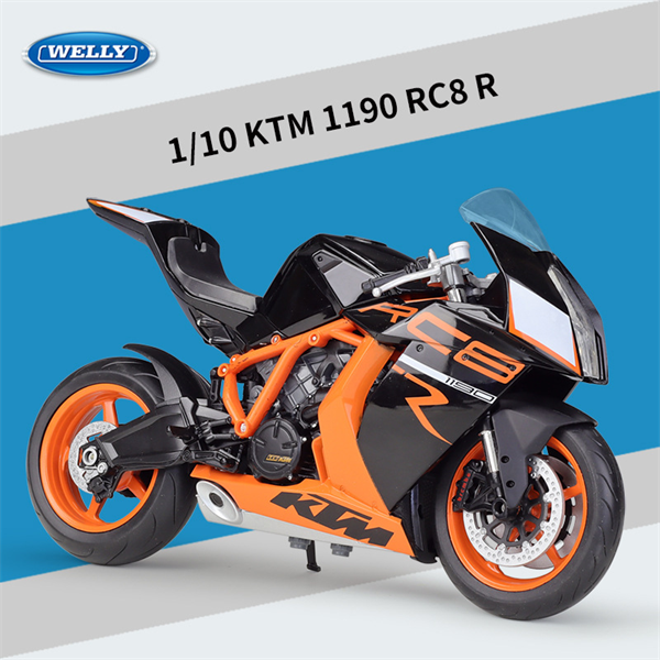 Mô hình xe Ktm 1190 RC8 R tỉ lệ 1:10 Welly MT004