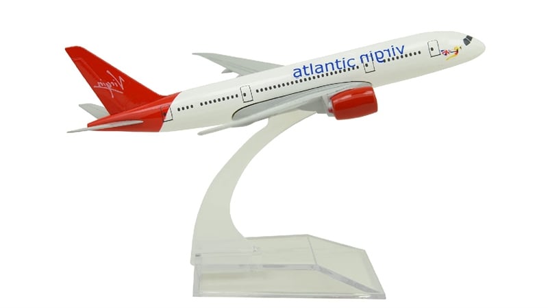  Mô hình máy bay Anh Quốc Atlantic Virgin Boeing B787 16cm MB16174 