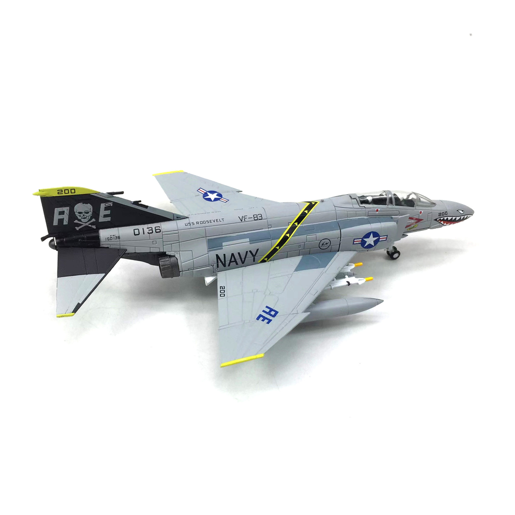 Mô hình máy bay chiến đấu F-4 USAF NAVY 0136 VF 83 tỉ lệ 1:100 Ns models MBQS023