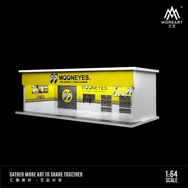  Hộp trưng bày mica mô phỏng Workshop Mooneyes yellow kích thước 30x13.3x10cm MO914111 