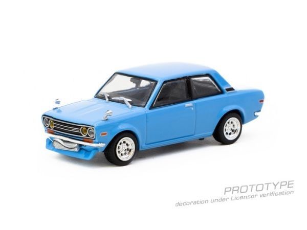  Mô hình xe Datsun 510 Light Blue tỉ lệ 1:64 Tarmac Works T64R-052-LB 