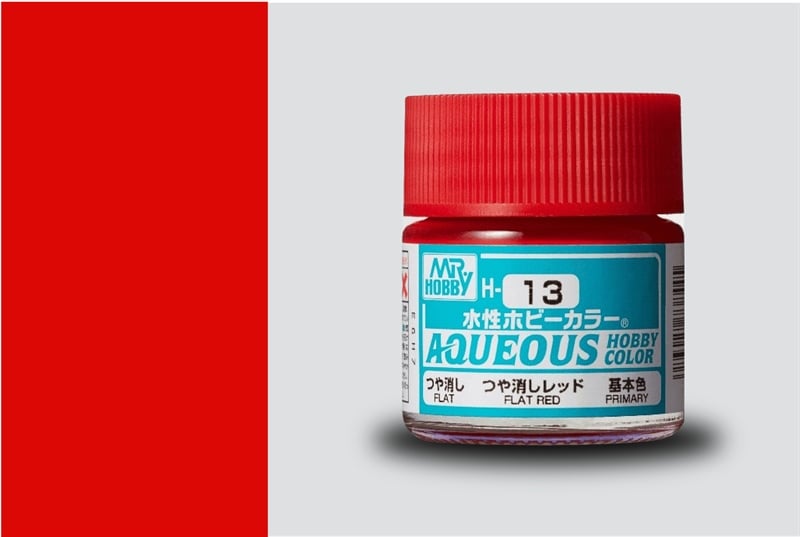 Acrylic H13 flat red sơn mô hình đỏ mờ 10ml Mr.Hobby H13 