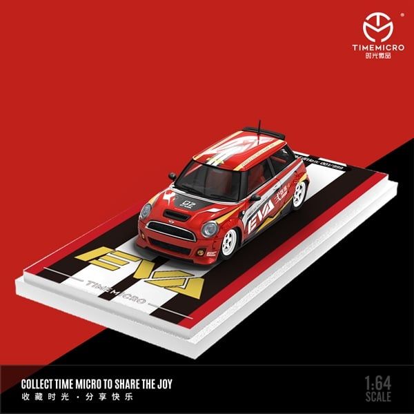  Mô hình xe MINI COOPER Red EVA tỉ lệ 1:64 Time Micro TM643638 