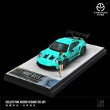  Mô hình xe Porsche 992 GT3 RS Tiffany Blue limited edition 1:64 Time micro 