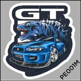  Sticker PET in chuyển nhiệt - hình ủi lên vải - nón - áo - quần series Gumball 3000 Autono1 PE001 