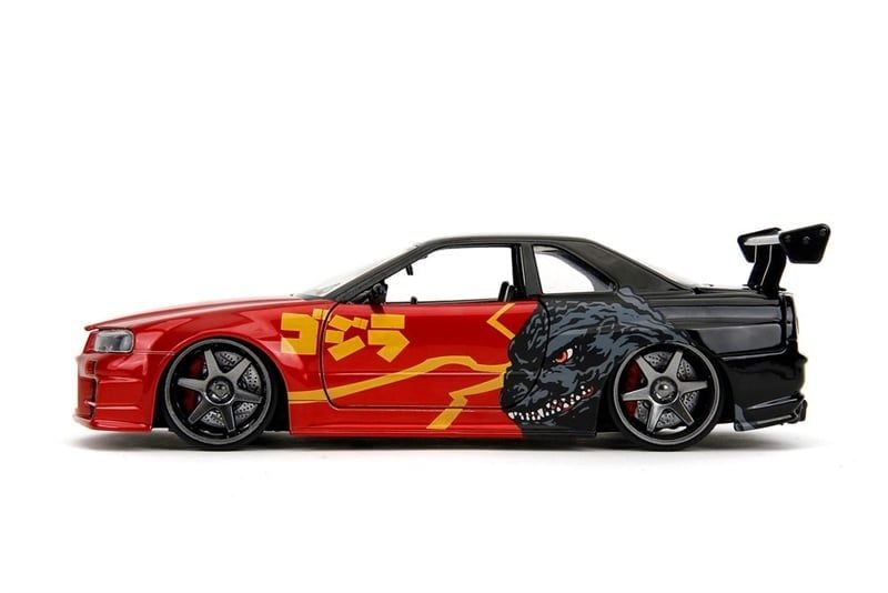  Mô hình xe Godzilla Nissan GT-R Hollywood Rides tỉ lệ 1:24 Jada Toys 35133 