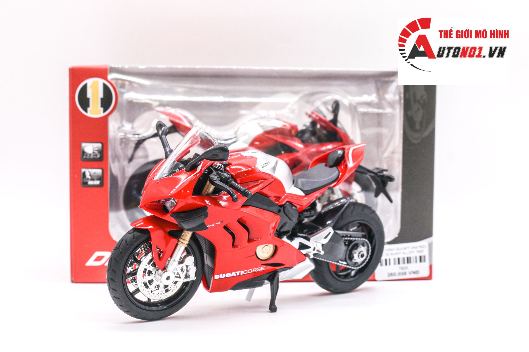 Xe Mô Hình Ducati Panigale V4 S Corse 118 Maisto Đỏ Trắng Shop Xe Mô Hình Tĩnh #44 Xe Mô Hình Ducati Panigale V4 S Corse 118 Maisto Đỏ Trắng Shop Xe Mô Hình Tĩnh