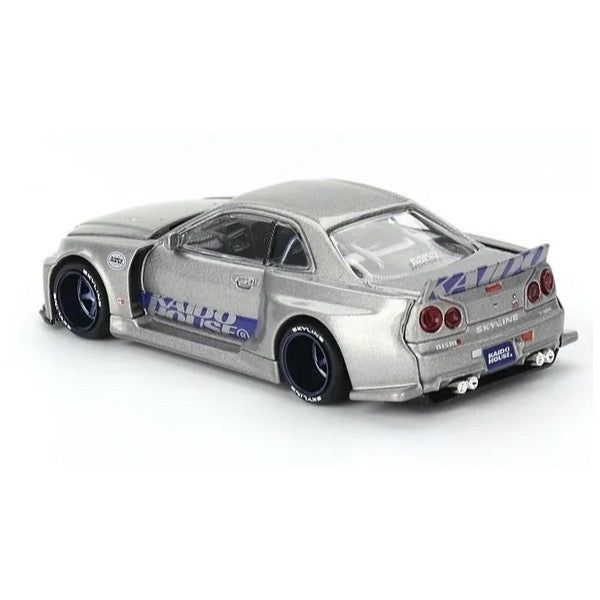  Mô hình xe Nissan Skyline GT-R (R34) Kaido Works SHINJUKU V1 Loose tỉ lệ 1:64 KHMG143 