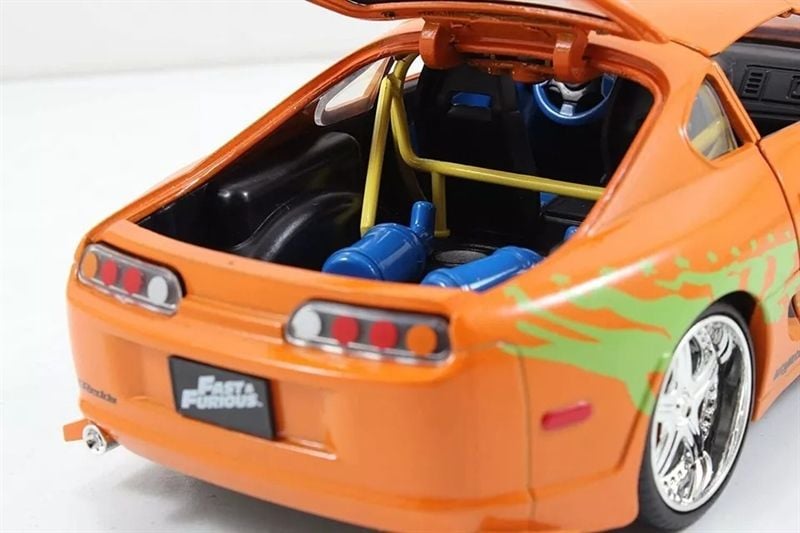  Mô hình xe Fast & Furious 1995 Toyota Supra-Orange tỉ lệ 1:24 Jada Toys 97168 