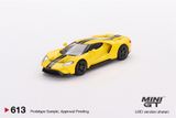  Mô hình xe ô tô Ford GT Triple Yellow bản card tỉ lệ 1:64 MiniGT MGT00613 