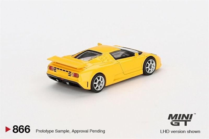  Mô hình xe Bugatti EB110 Super Sport Giallo Bugatti tỉ lệ 1:64 MiniGT MGT00866 