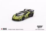  Mô hình xe Lamborghini LB-Silhouette WORKS Aventador GT EVO Lime tỉ lệ 1:64 MiniGT MGT00605-CH 