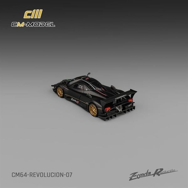  Mô hình xe Pagani Zonda Revolucion Drycarbon có bánh xe thay thế tỉ lệ 1:64 CM model CM64-REVOLUCION-07 