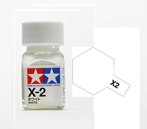  Enamel x2 white sơn mô hình màu trắng 10ml Tamiya 80002 