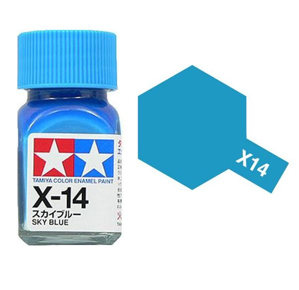  Enamel x14 sky blue sơn mô hình màu xanh da trời 10ml Tamiya 80014 