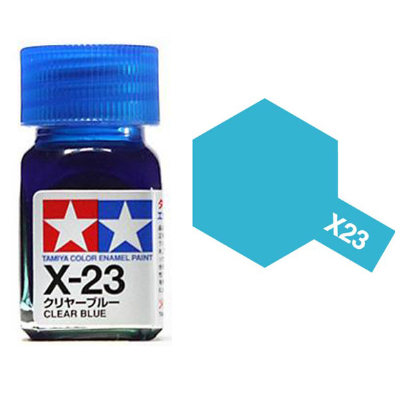 ENAMEL X23 CLEAR BLUE SƠN MÔ HÌNH MÀU XANH TRONG SUỐT 10ML TAMIYA 80023