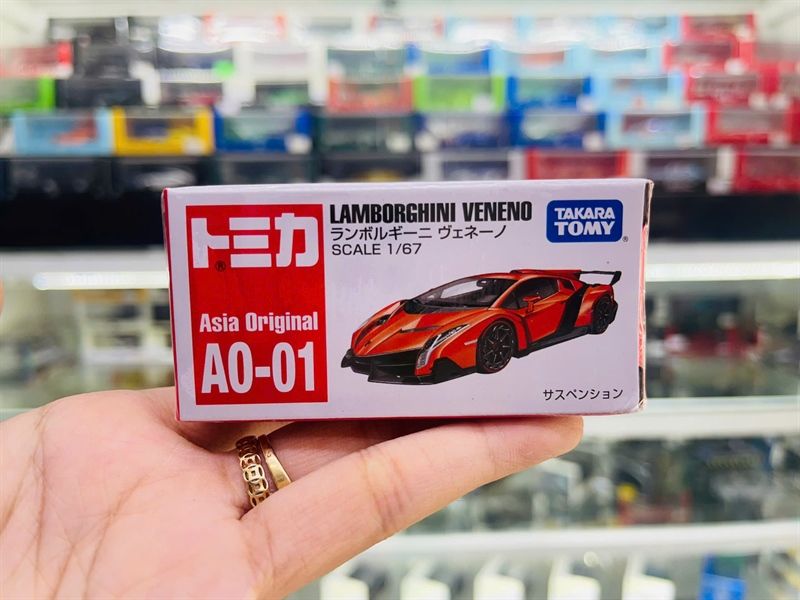  Mô hình xe (Asia Original) Lamborghini Veneno AO-01 tỉ lệ 1:67 Tomica 903956 
