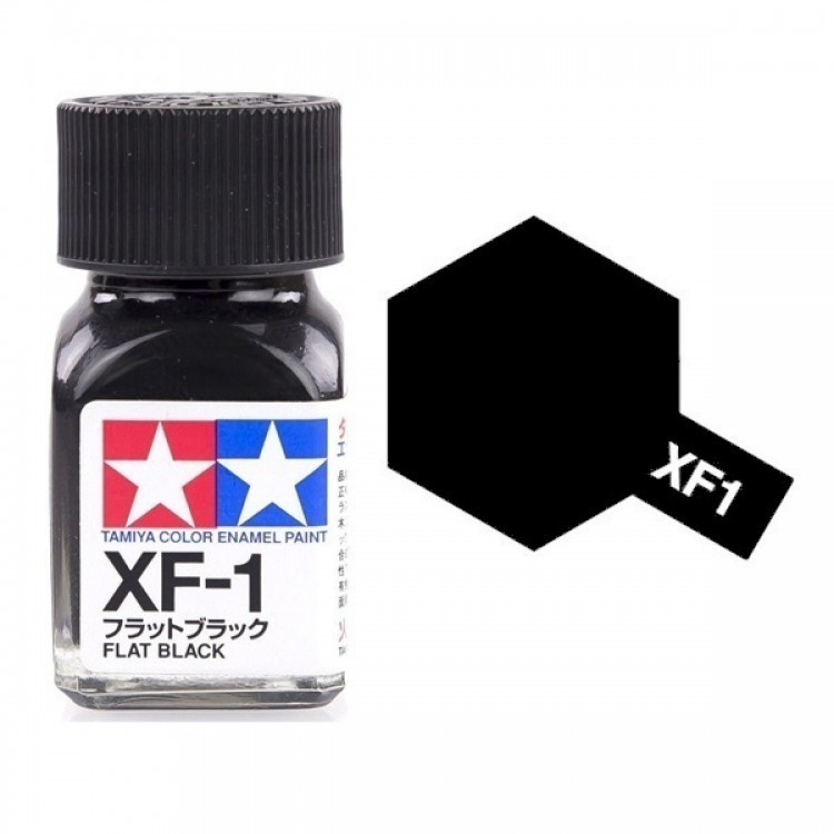  Enamel xf1 flat black sơn mô hình màu đen mờ 10ml Tamiya 80301 