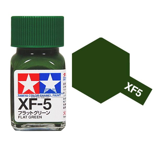  Enamel xf5 flat green sơn mô hình màu xanh lá mờ 10ml Tamiya 80305 