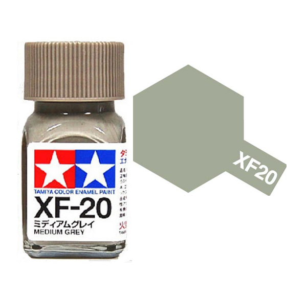  Enamel xf20 medium grey sơn mô hình màu xám nhạt 10ml Tamiya 80320 