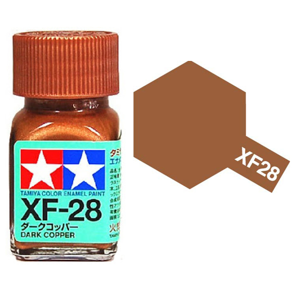 Enamel xf28 dark copper sơn mô hình màu đồng đậm 10ml Tamiya 80328 